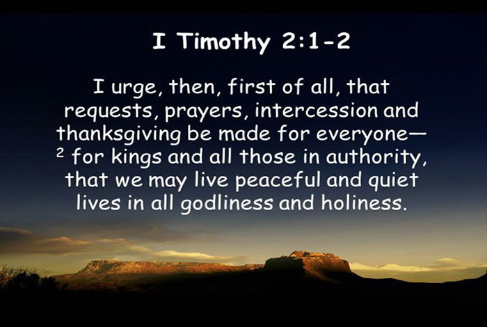 Scripture, Timothy, Prayer, Leaders, America